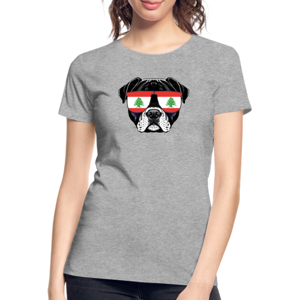 Libanon Doggo "Frauen" T-Shirt - Grau meliert