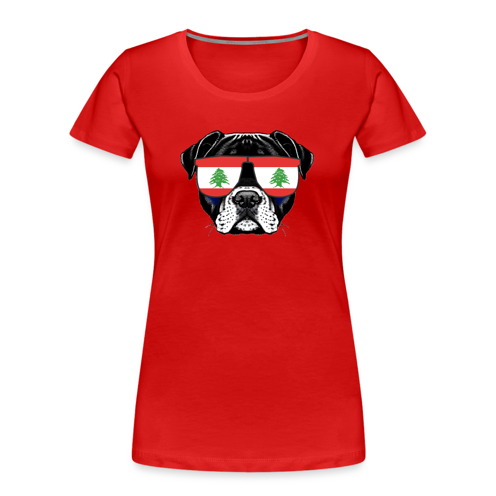 Libanon Doggo "Frauen" T-Shirt - Rot