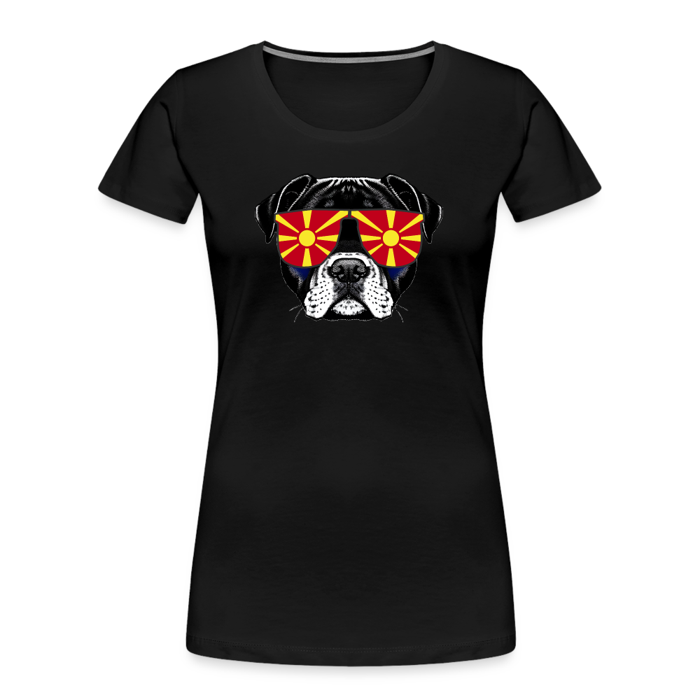 Nordmazedonien Doggo "Frauen" T-Shirt - Schwarz