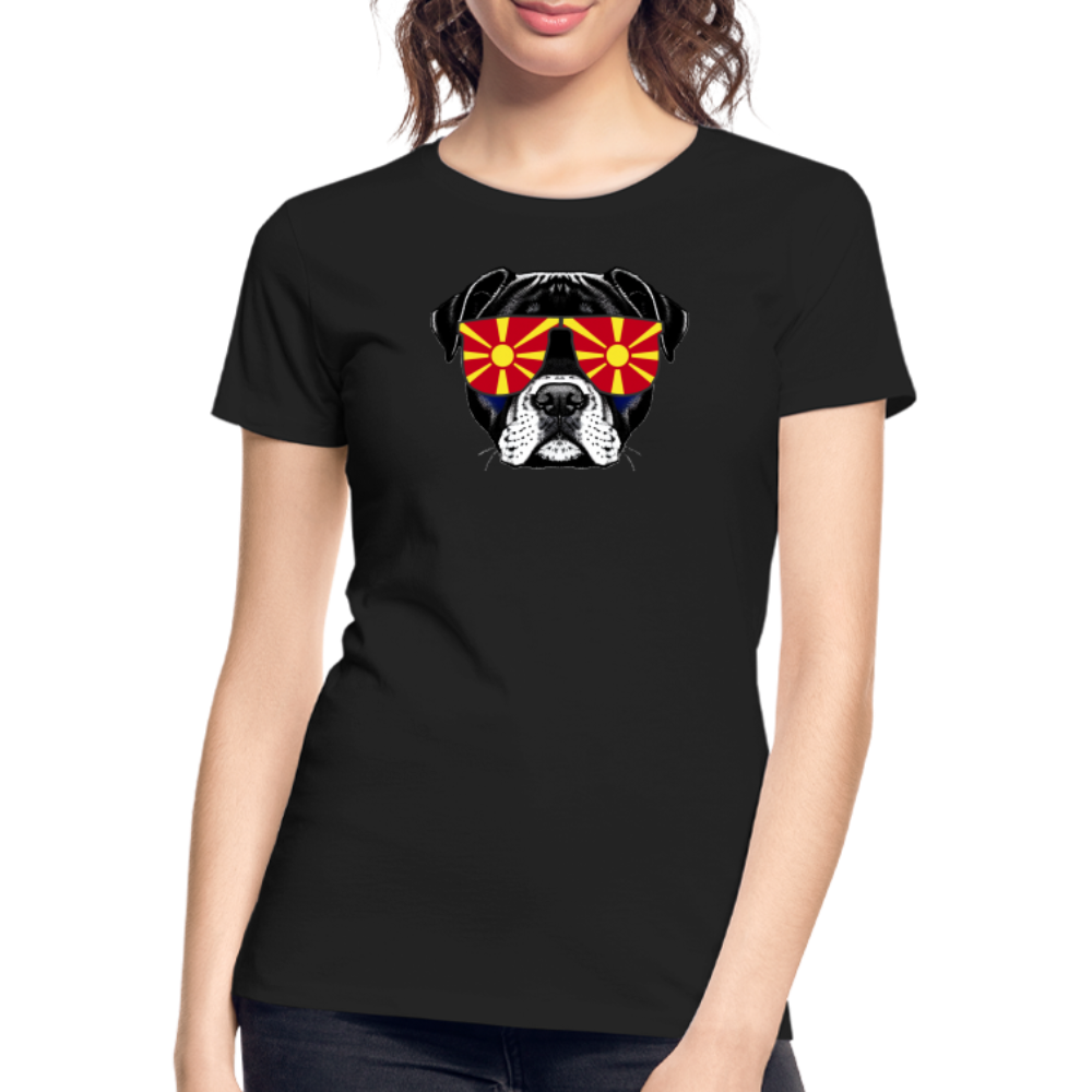 Nordmazedonien Doggo "Frauen" T-Shirt - Schwarz