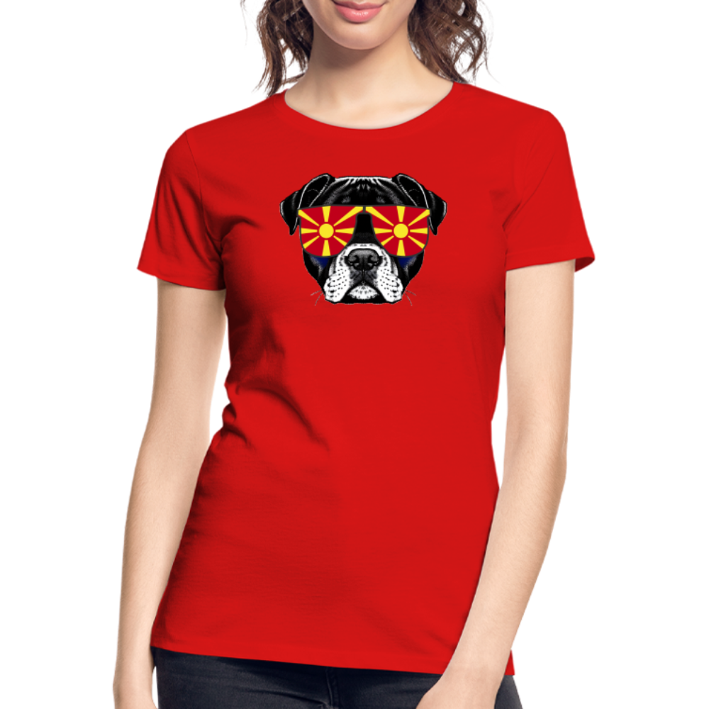 Nordmazedonien Doggo "Frauen" T-Shirt - Rot