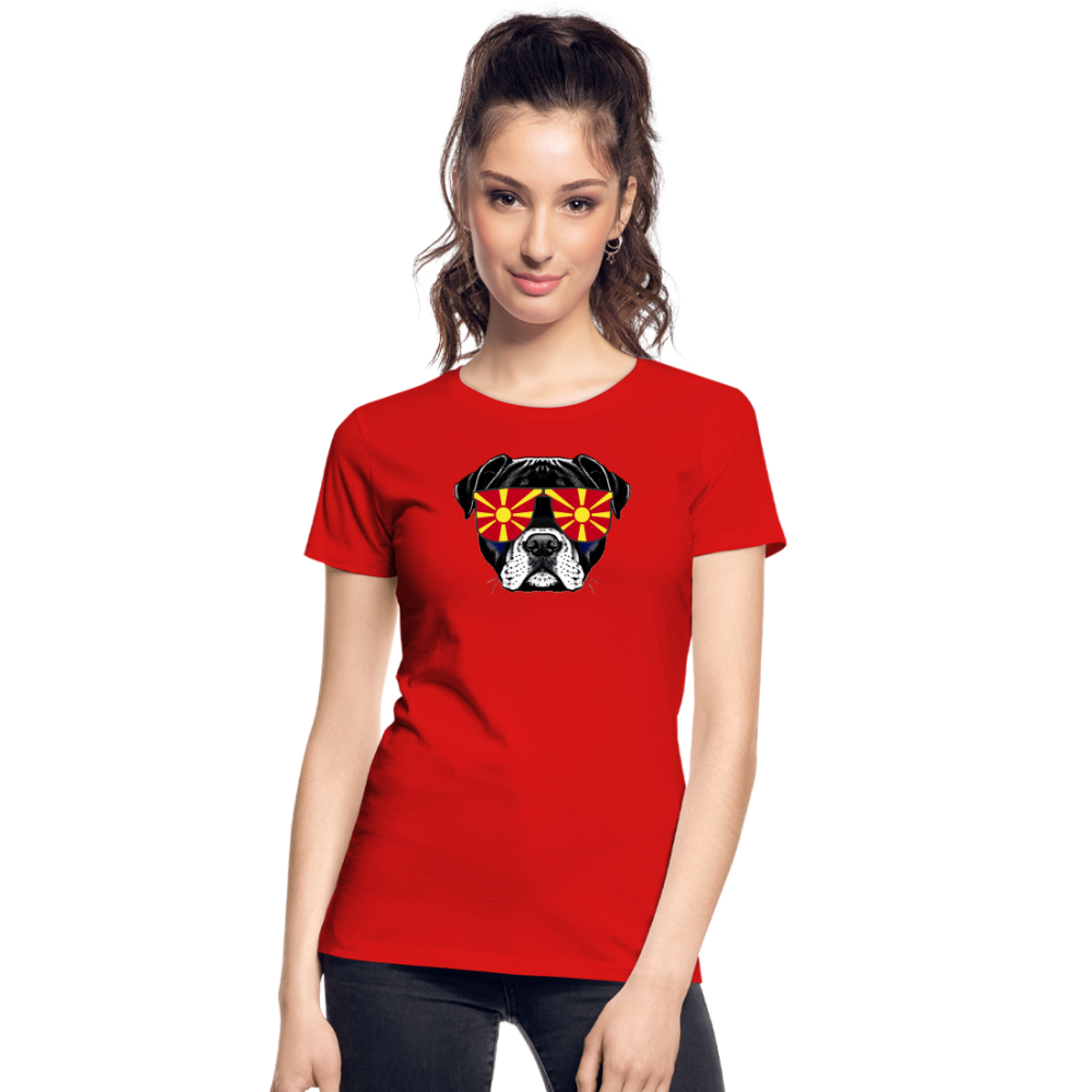 Nordmazedonien Doggo "Frauen" T-Shirt - Rot