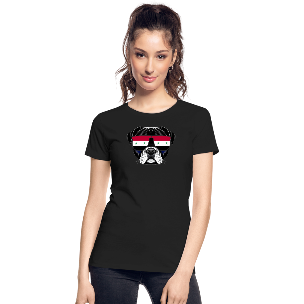 Syrien Doggo "Frauen" T-Shirt - Schwarz