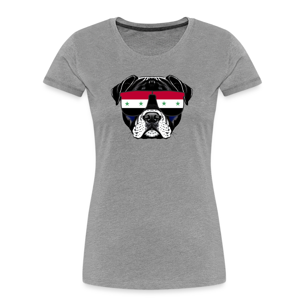 Syrien Doggo "Frauen" T-Shirt - Grau meliert