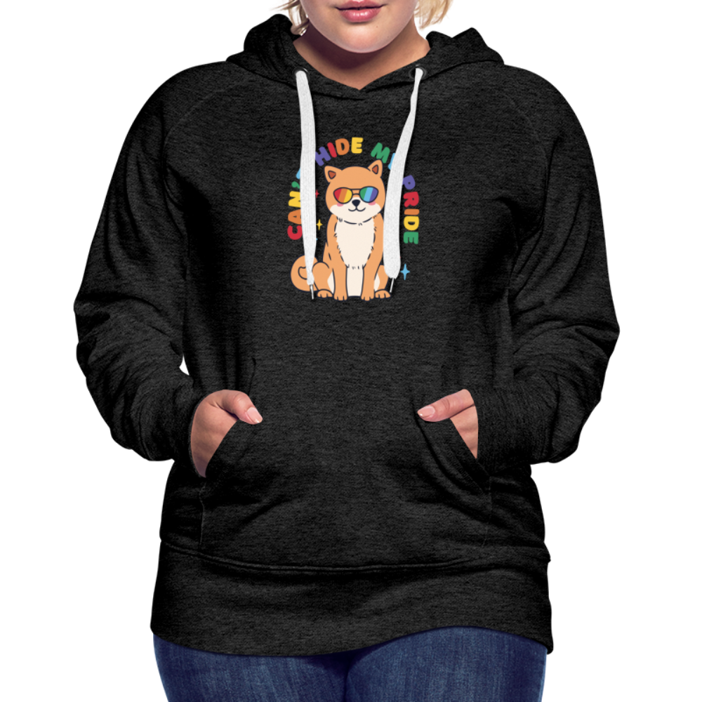 Can't Hide my Pride Doggo "Frauen" Hoodie - Anthrazit