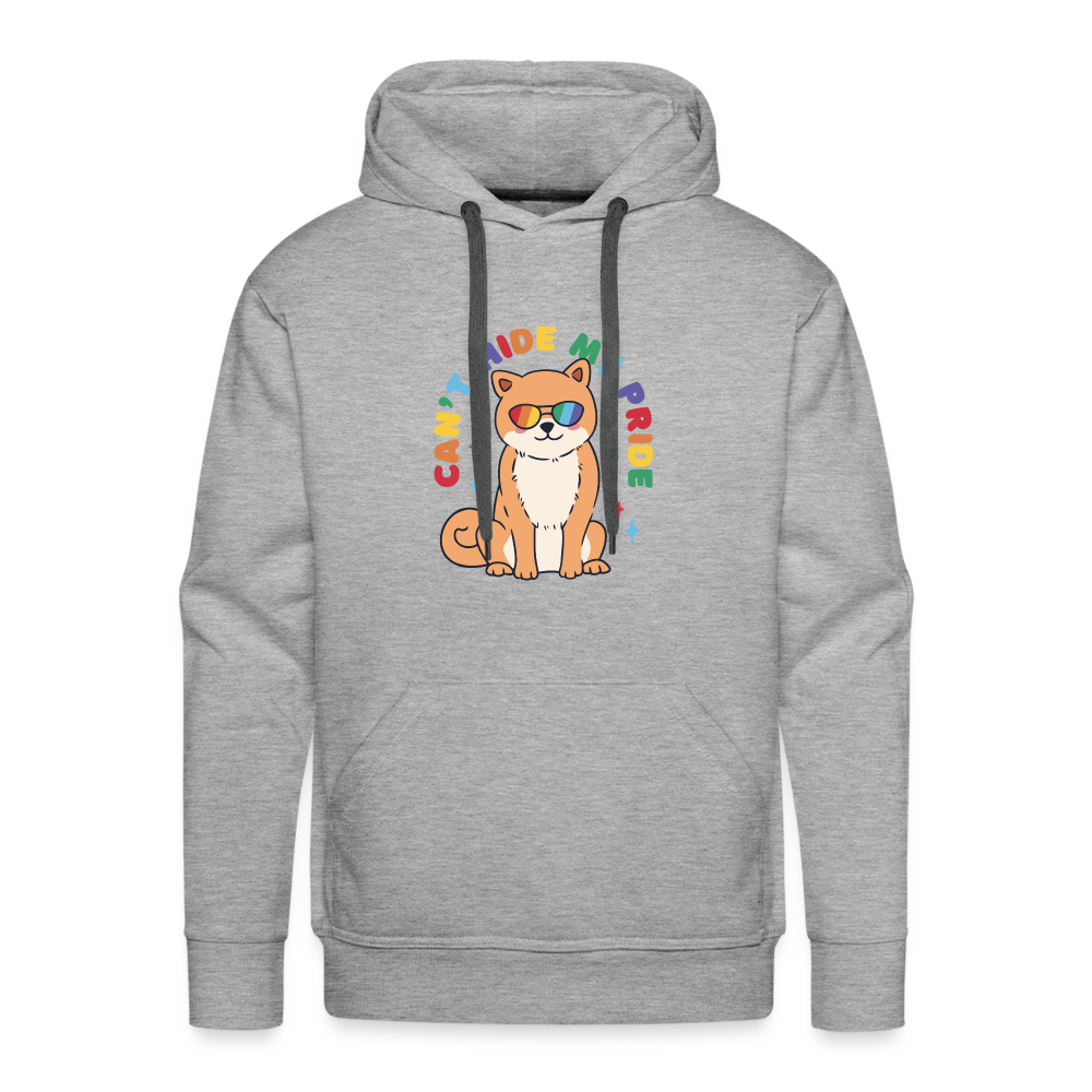 Can't Hide my Pride Doggo "Männer" Hoodie - Grau meliert