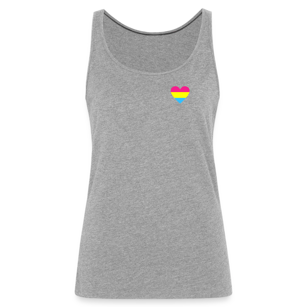 Pan Herz "Frauen" Tank Top - Grau meliert