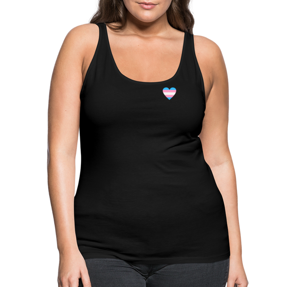 Trans Herz "Frauen" Tank Top - Schwarz