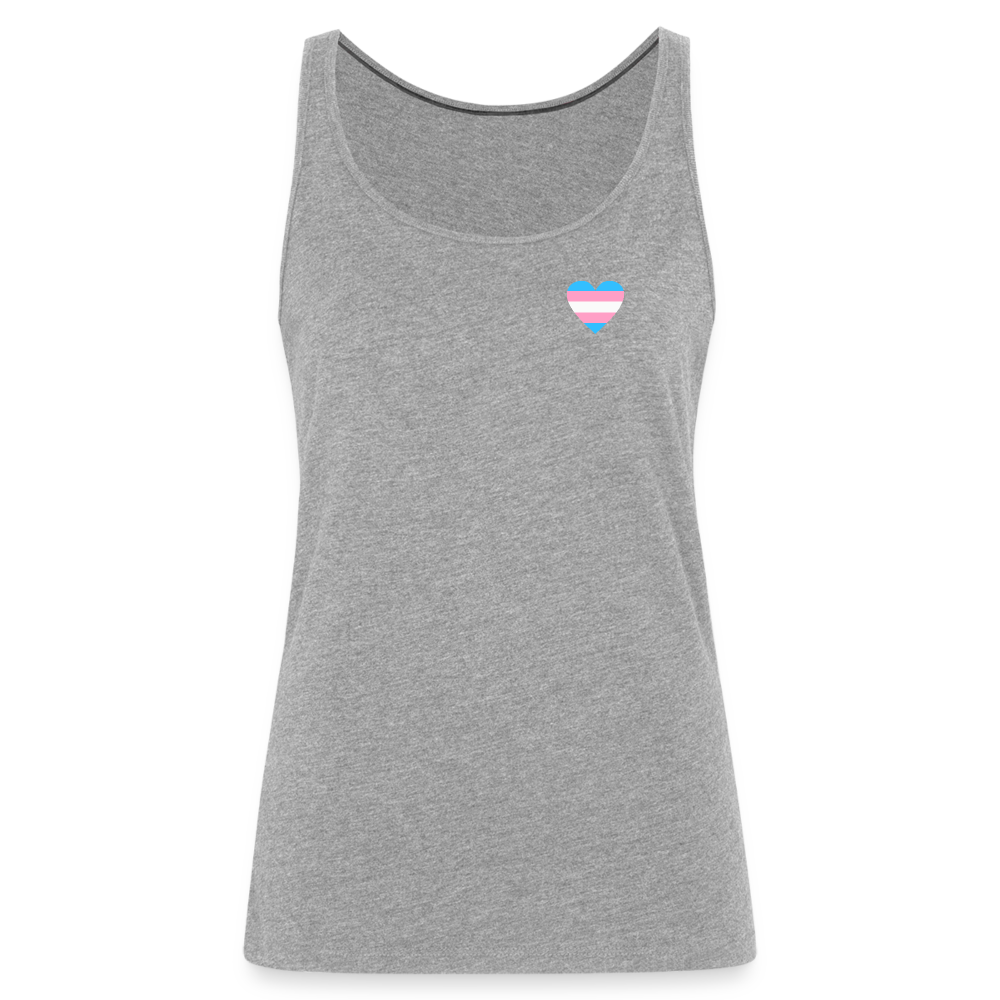 Trans Herz "Frauen" Tank Top - Grau meliert