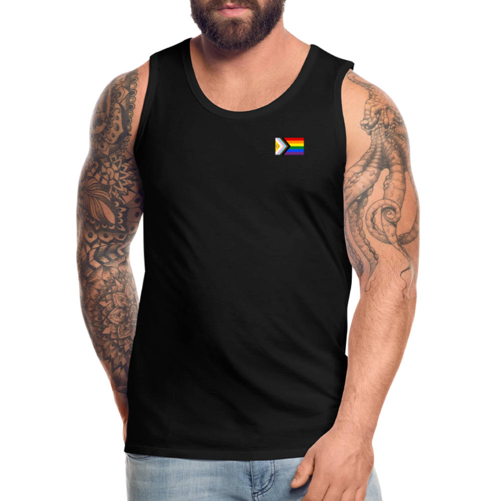 Intersex Inclusive Progress Pride Flag "Männer" Tank Top - Schwarz