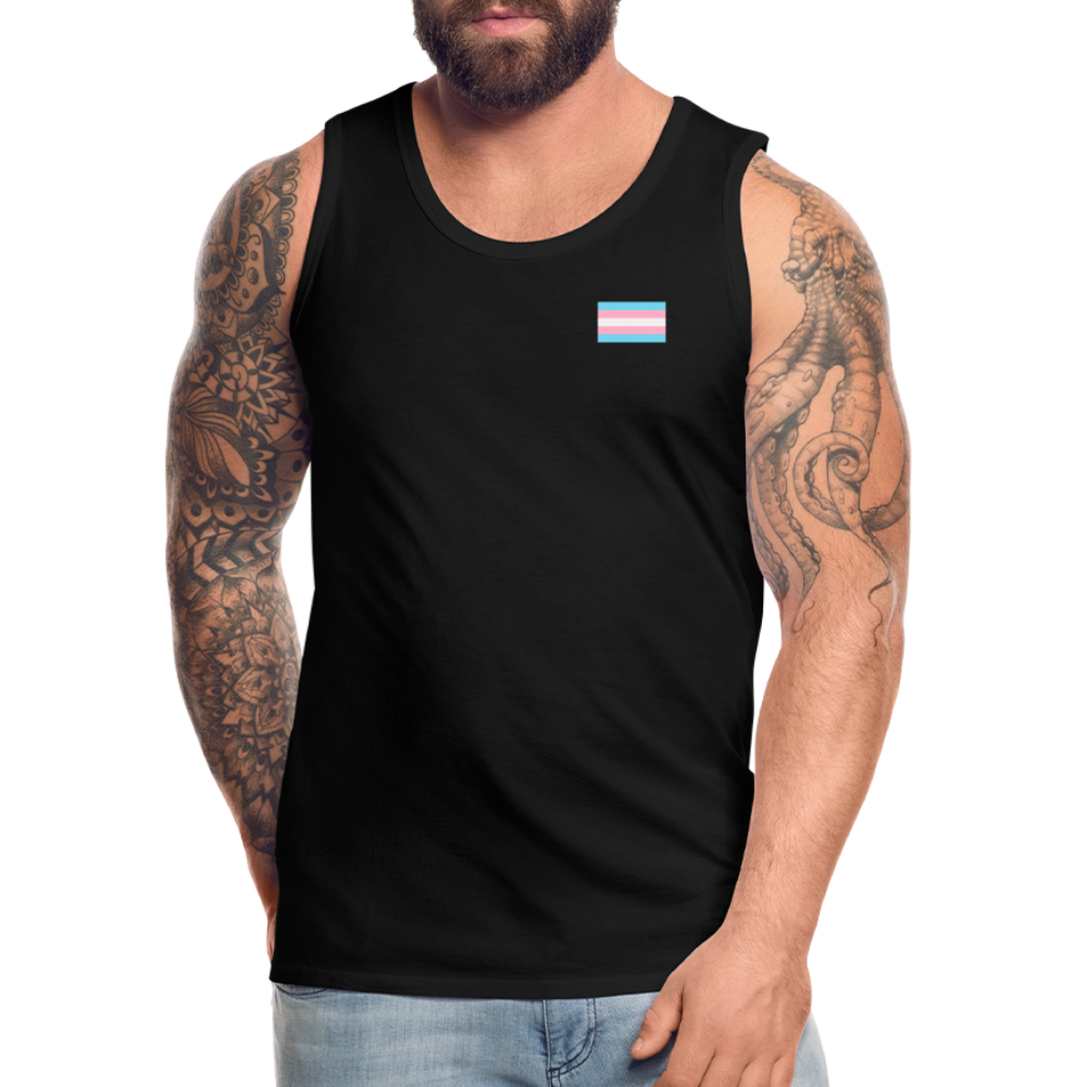 Trans Pride Flag "Männer" Tank Top - Schwarz