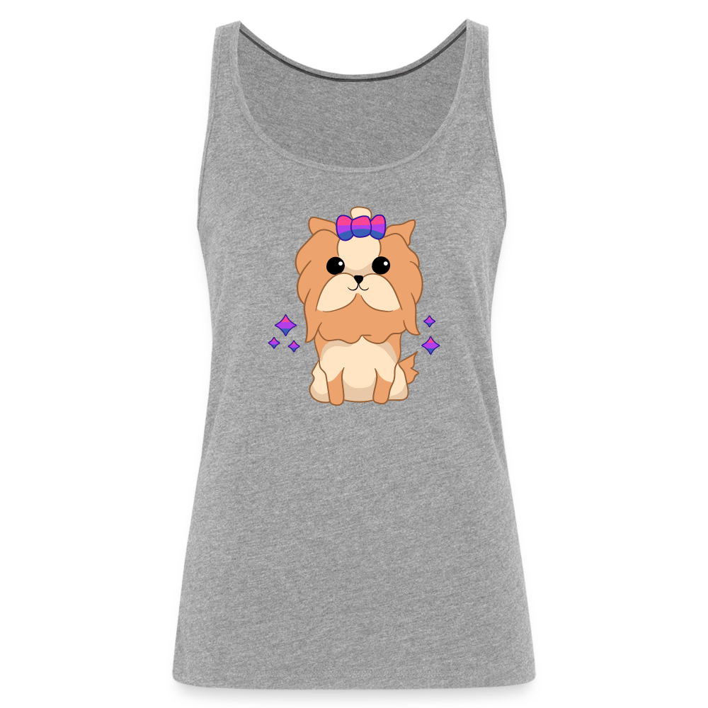 Cute Bisexual Dog "Frauen" Tank Top - Grau meliert