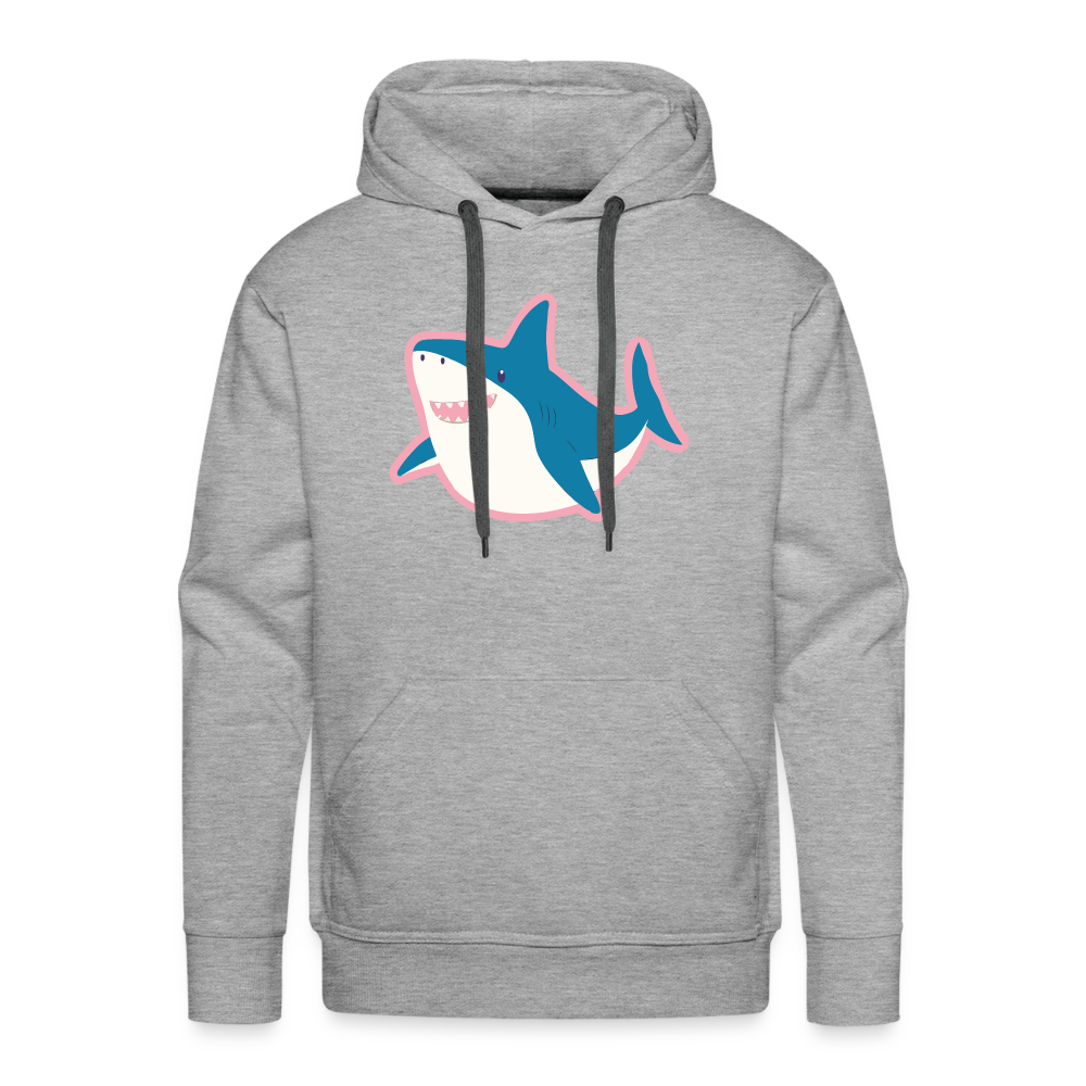 Trans Hai "Männer" Hoodie - Grau meliert