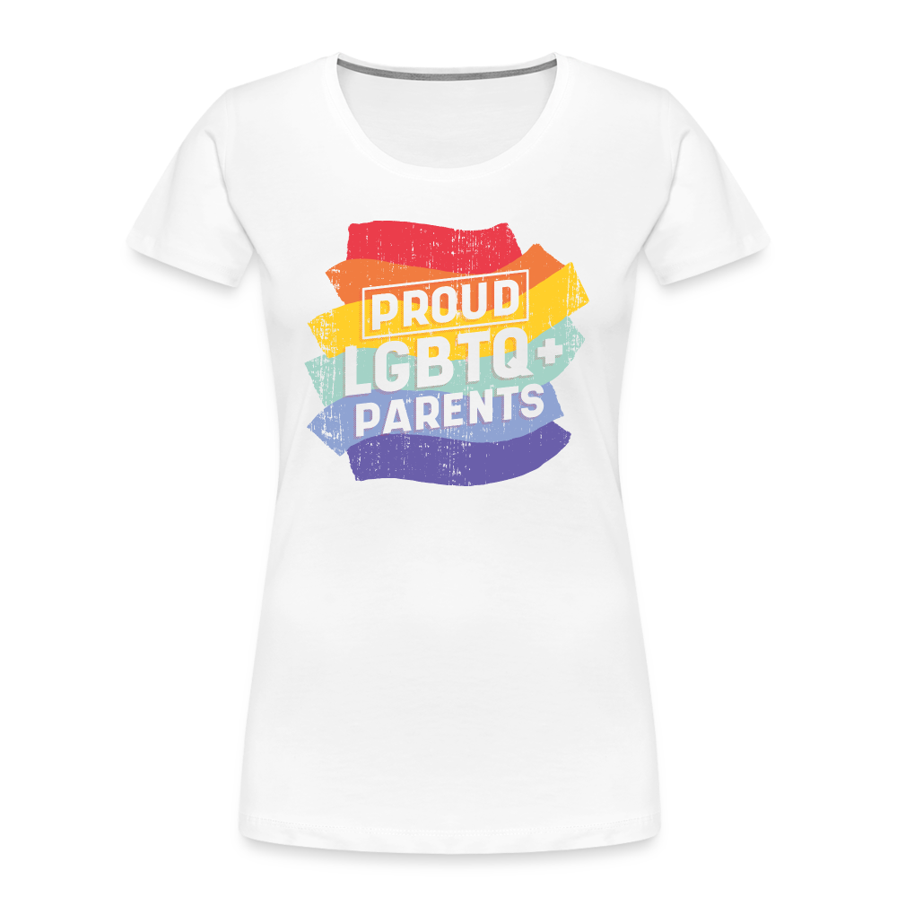 Proud LGBTQ+ Parents "Frauen" T-Shirt - weiß