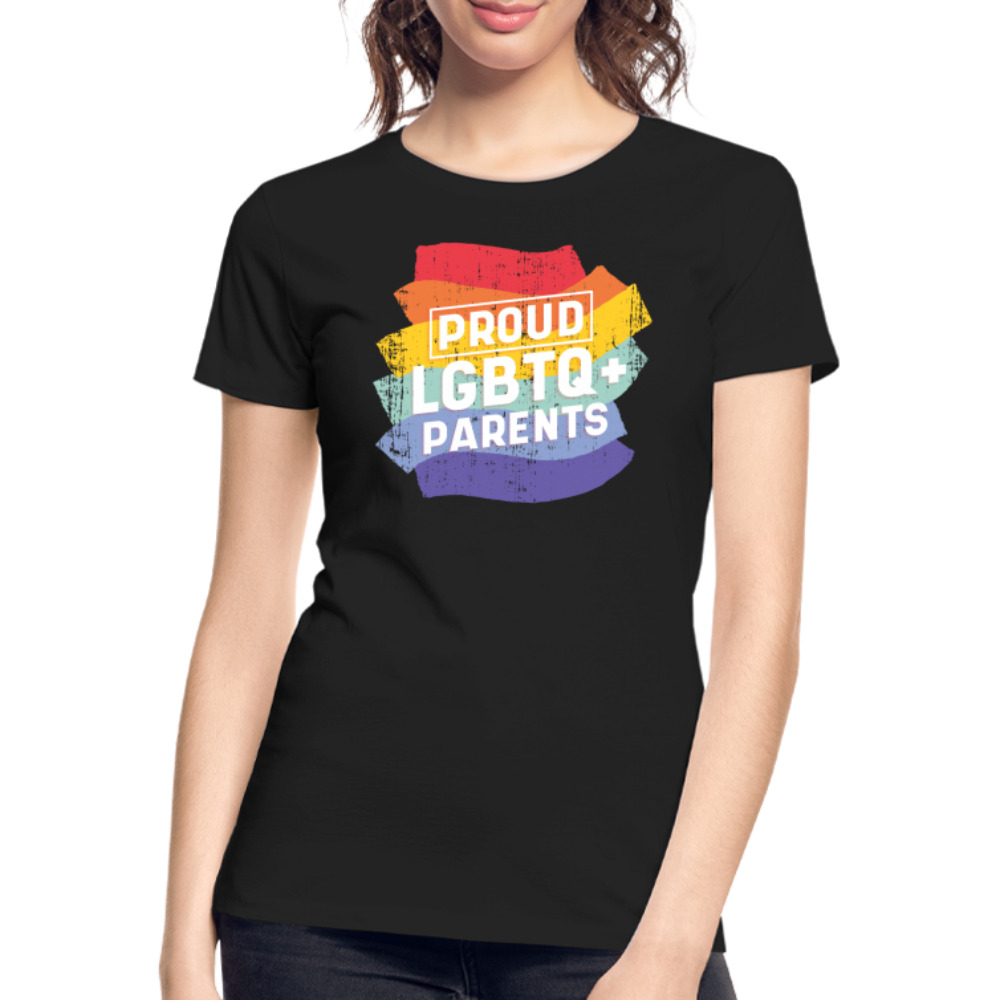 Proud LGBTQ+ Parents "Frauen" T-Shirt - Schwarz