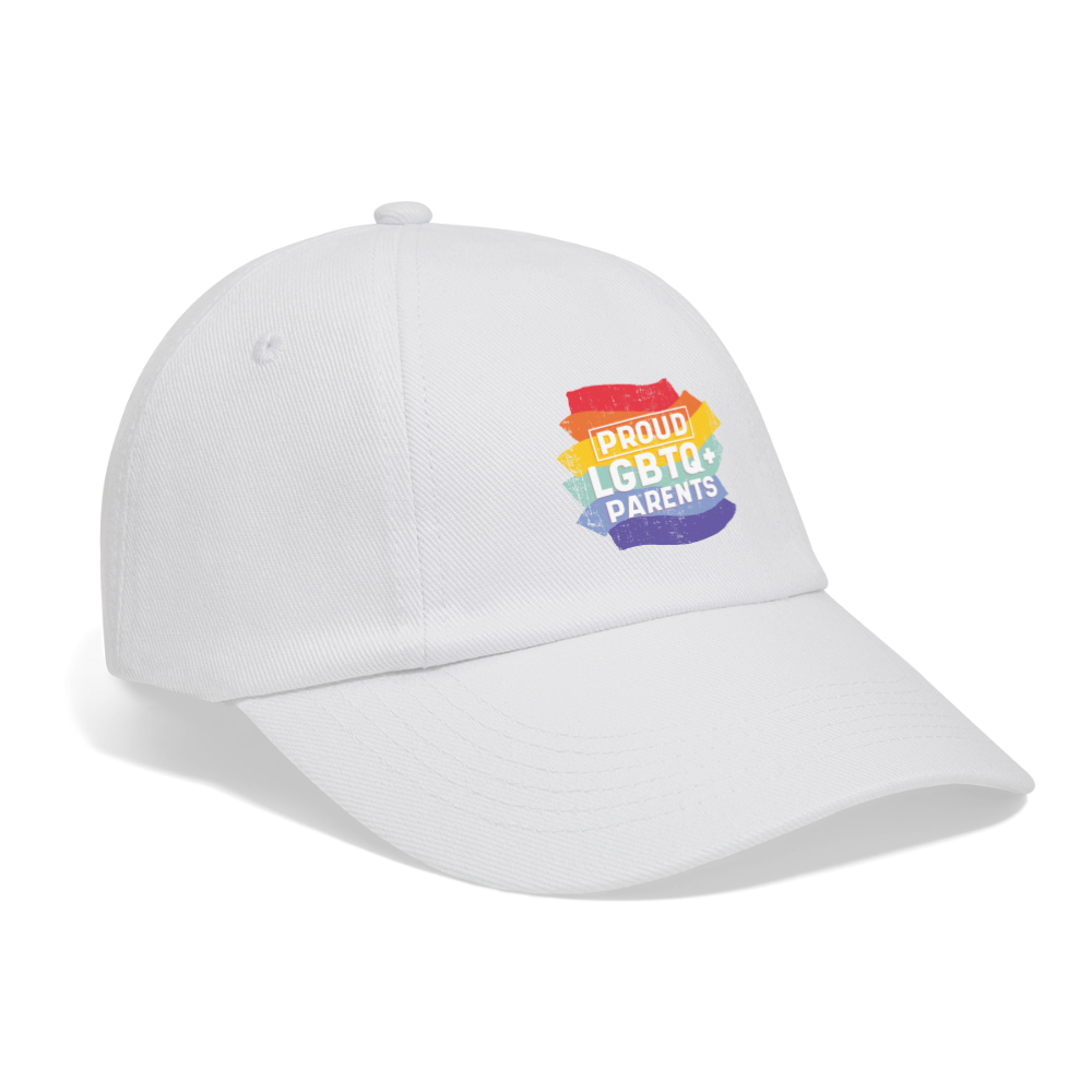 Proud LGBTQ+ Parents Baseballkappe - Weiß/Weiß
