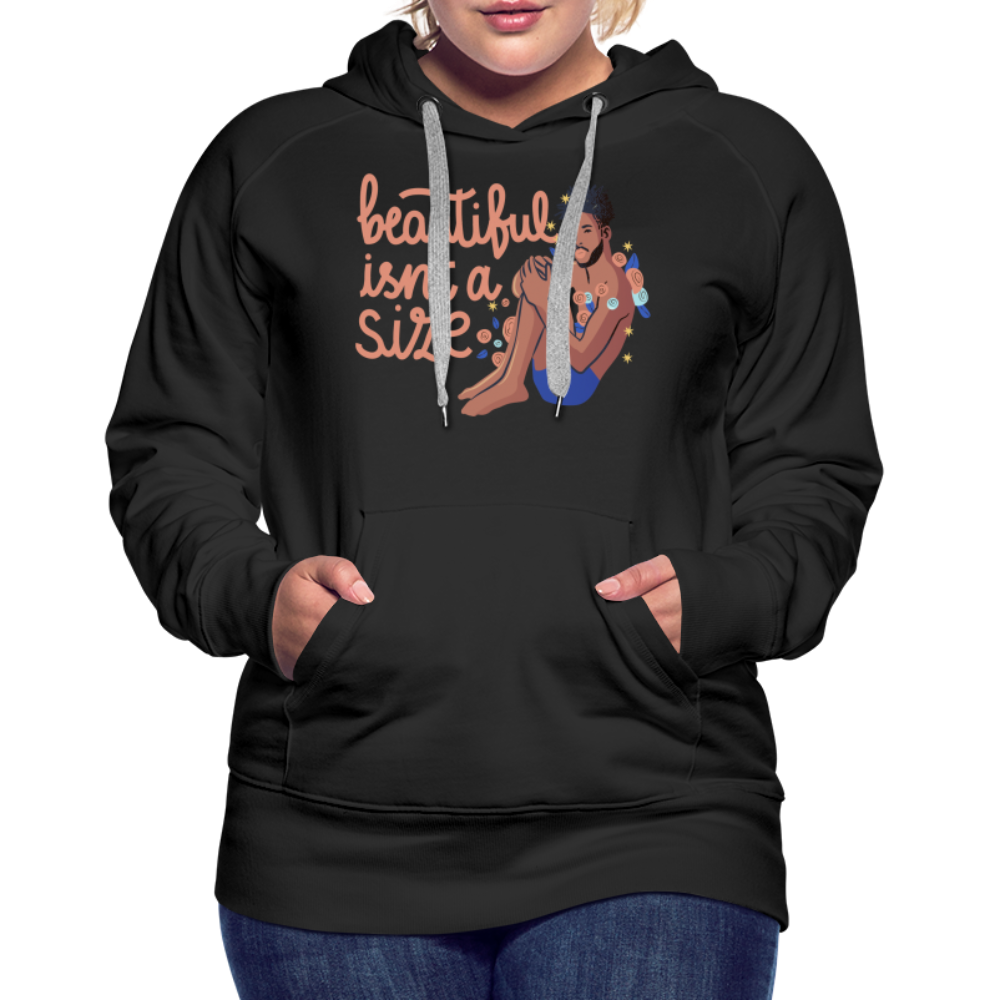 Beautiful isn't a Size "Frauen" Hoodie - Schwarz