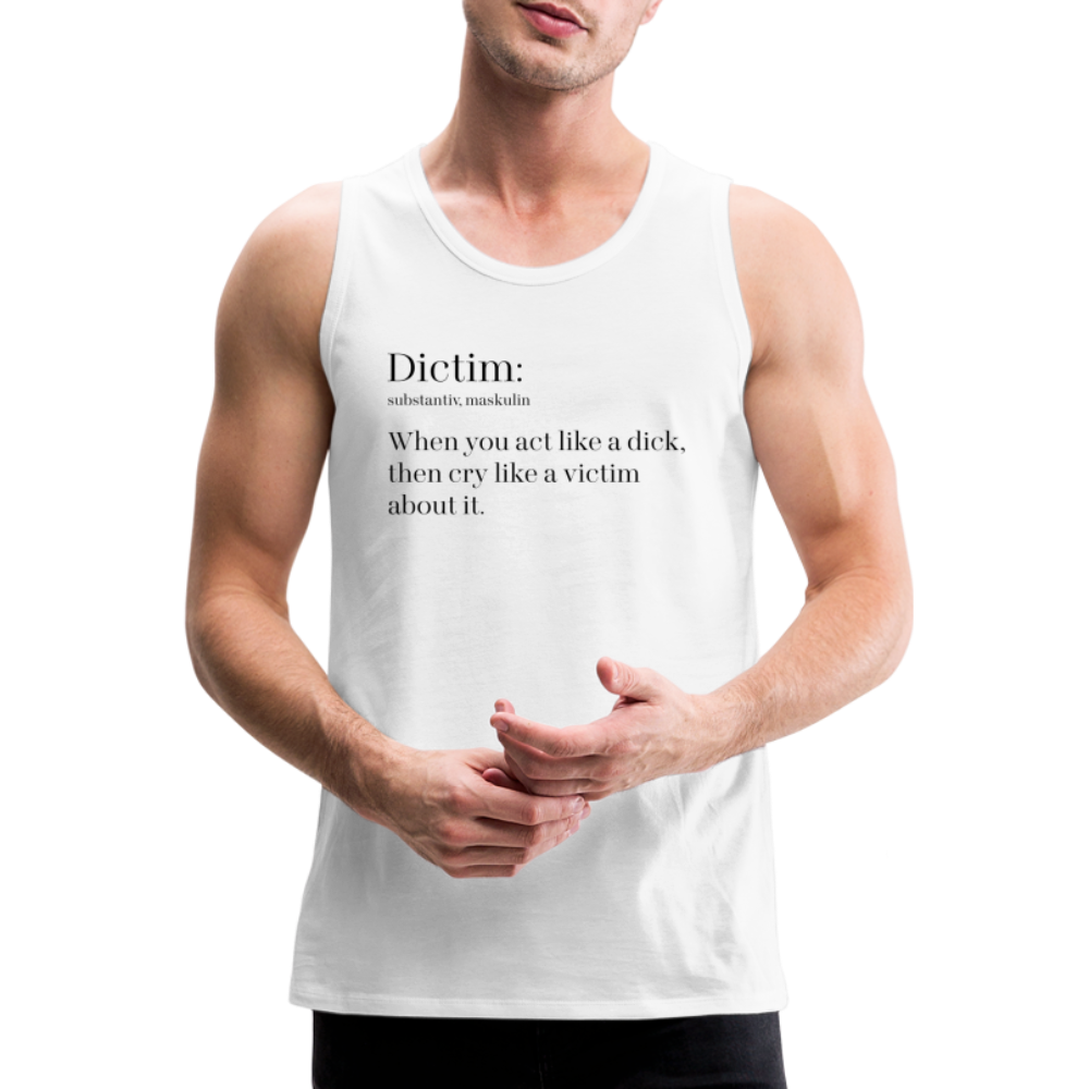 Dictim "Männer" Tank Top - weiß