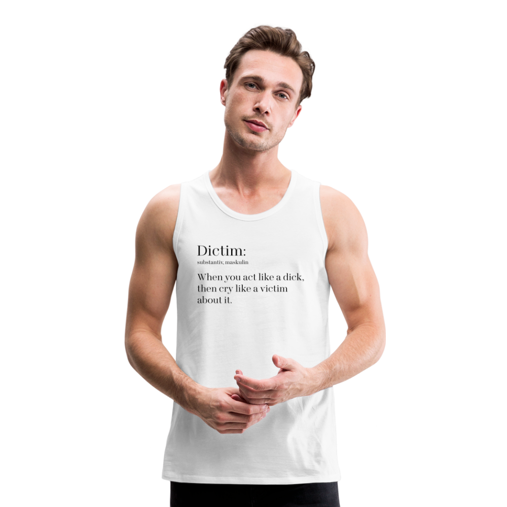 Dictim "Männer" Tank Top - weiß