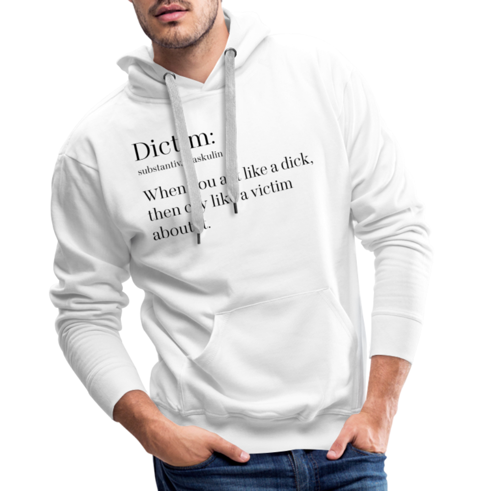 Dictim "Männer" Hoodie - weiß