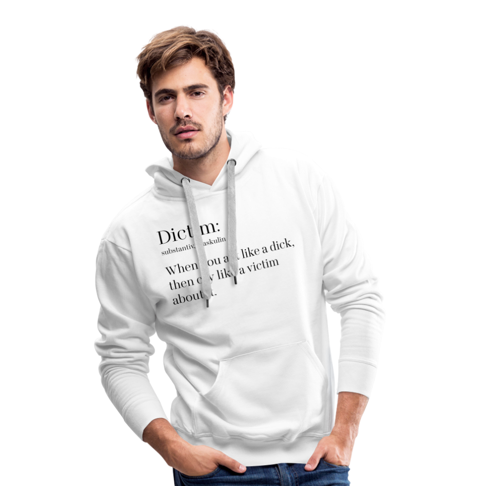 Dictim "Männer" Hoodie - weiß