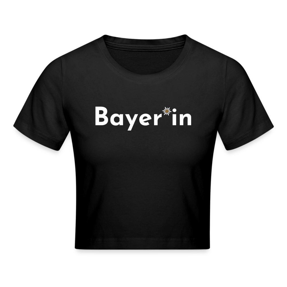 Bayer*in Cropped T-Shirt - Schwarz