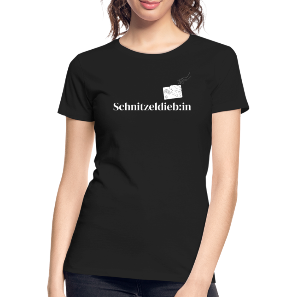 Schnitzeldieb:in "Frauen" T-Shirt - Schwarz