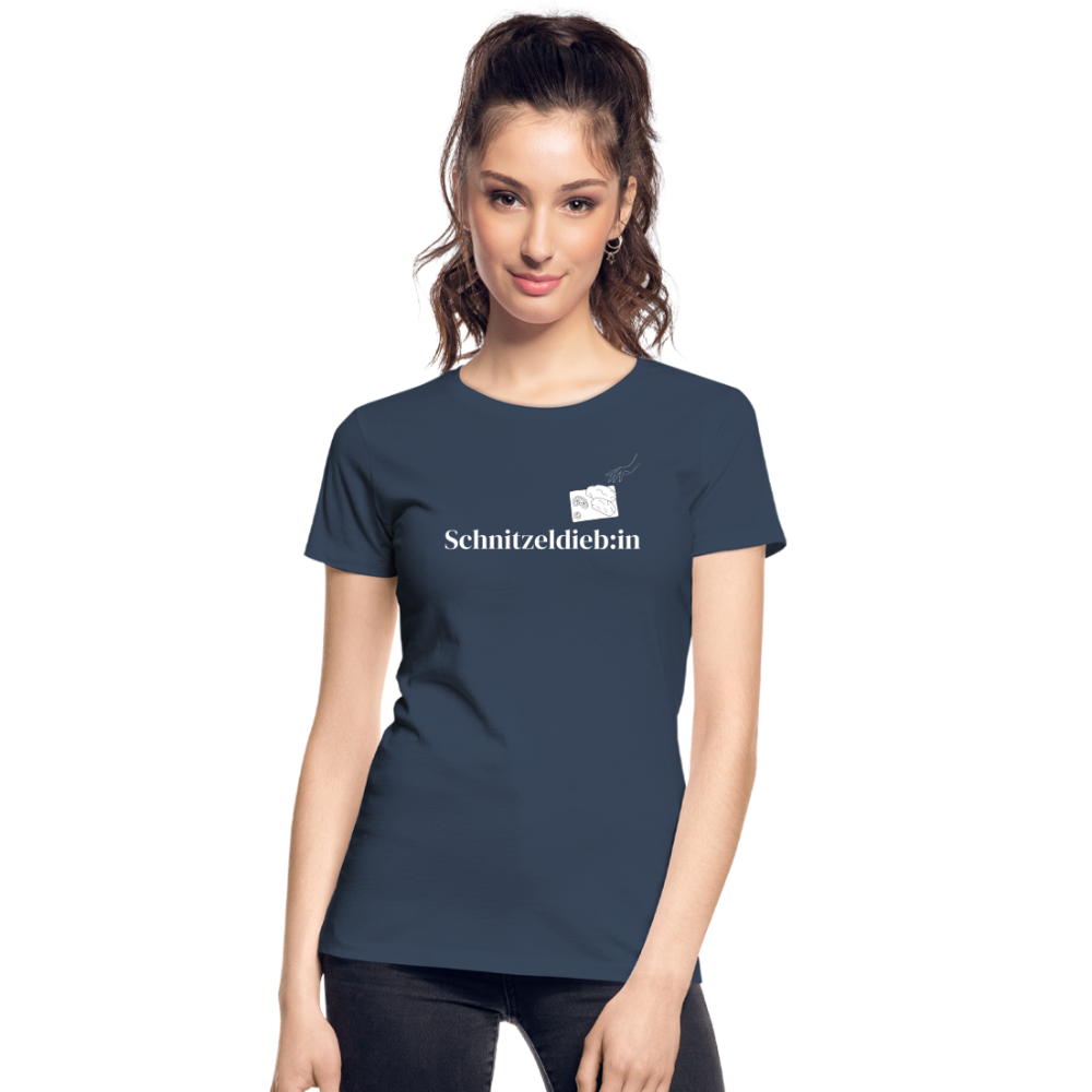 Schnitzeldieb:in "Frauen" T-Shirt - Navy