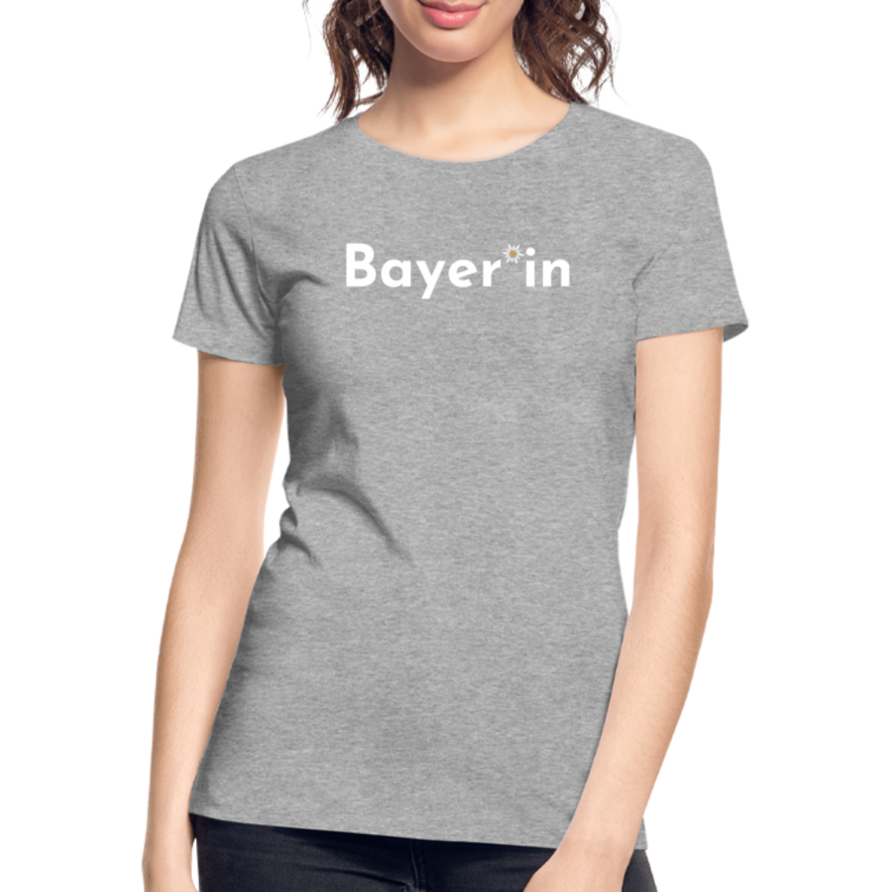 Bayer*in "Frauen" T-Shirt - Grau meliert