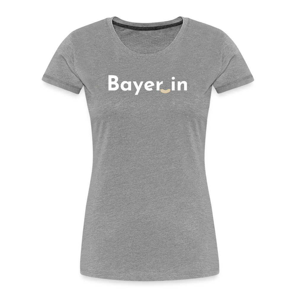 Bayer_in "Frauen" T-Shirt - Grau meliert