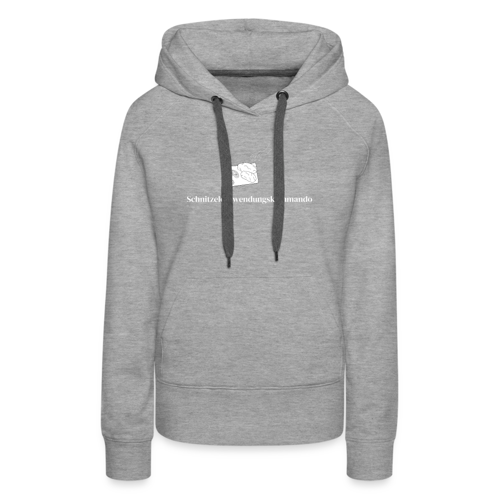 Schnitzelentwendungskommando "Frauen" Hoodie - Grau meliert