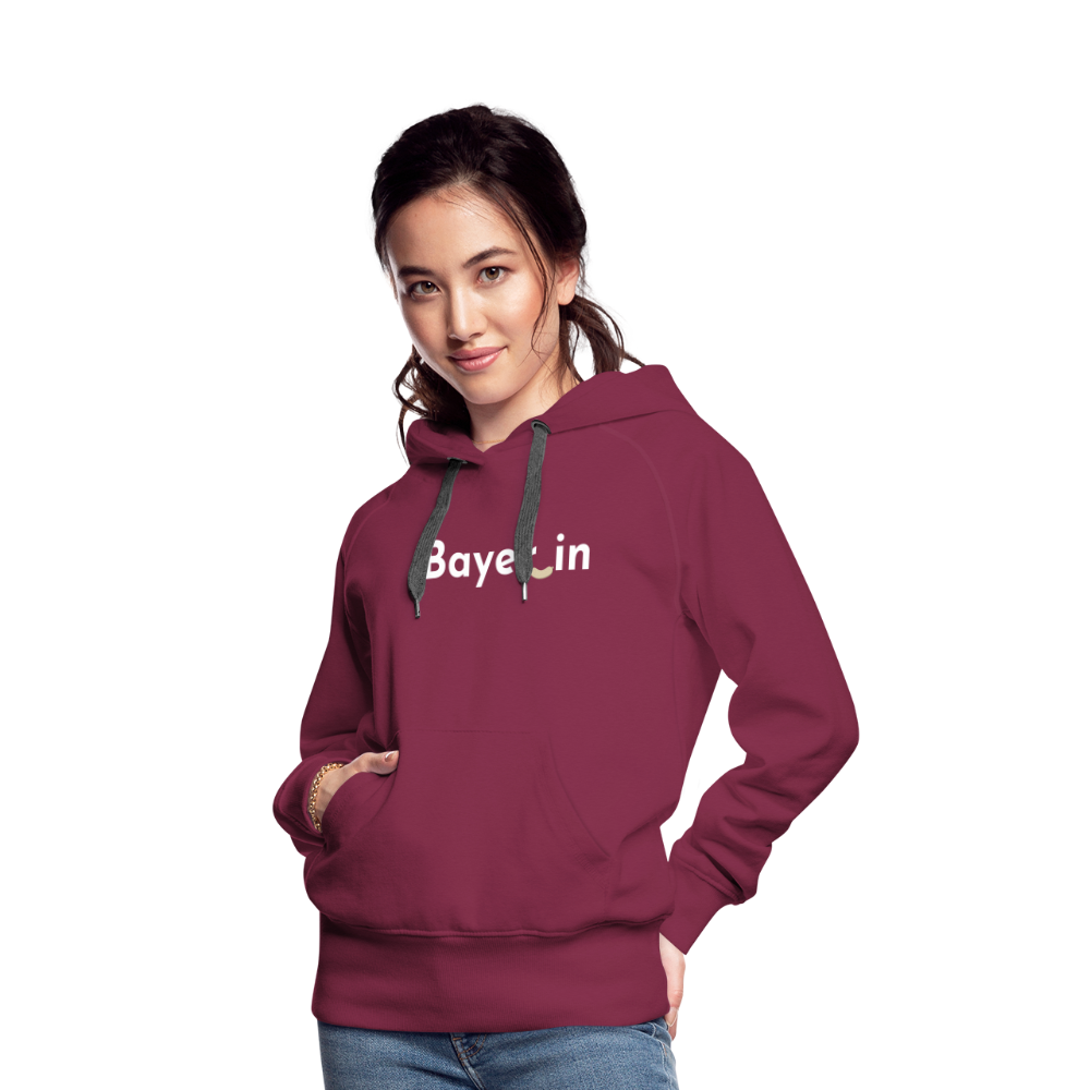 Bayer_in "Frauen" Hoodie - Bordeaux