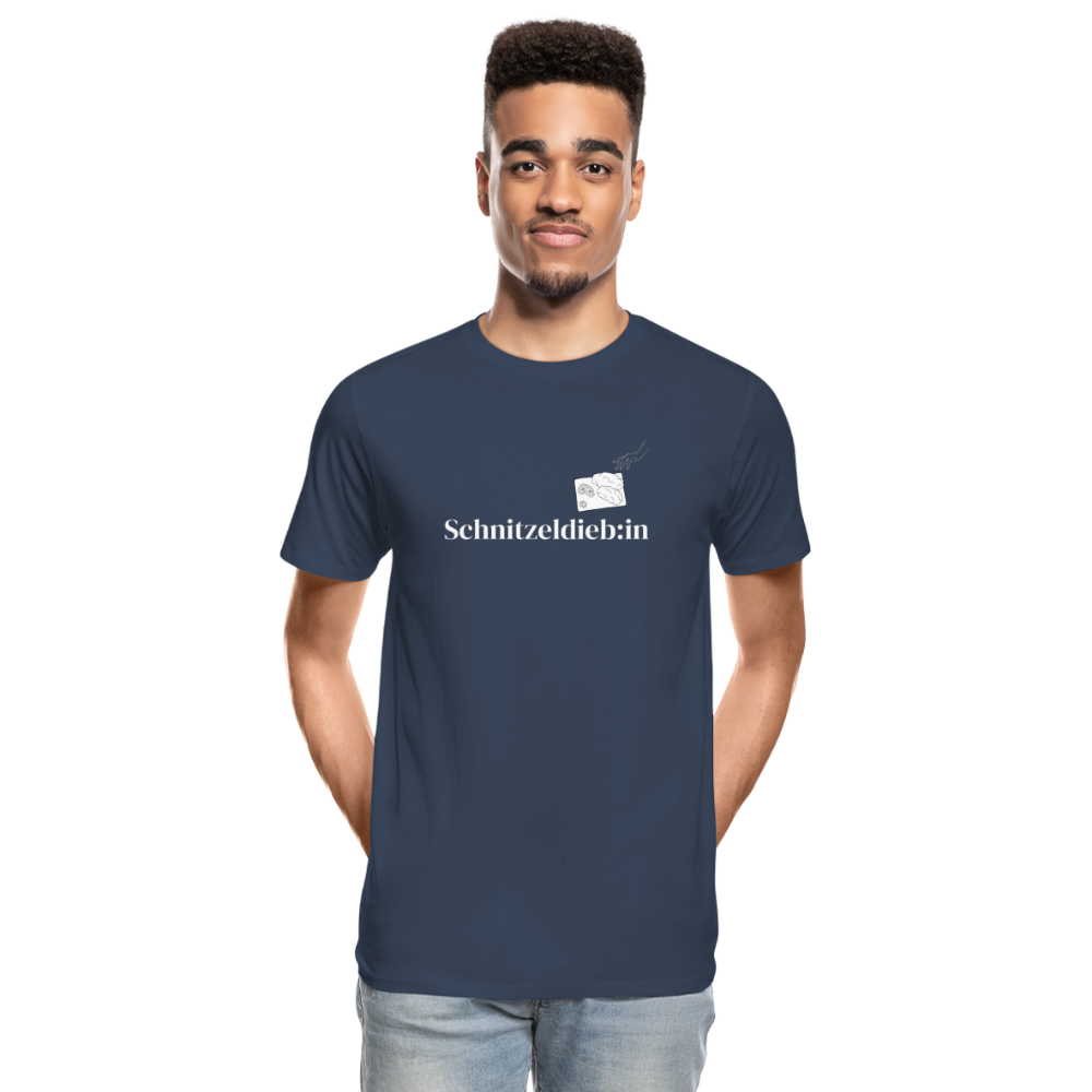 Schnitzeldieb:in "Männer" T-Shirt - Navy