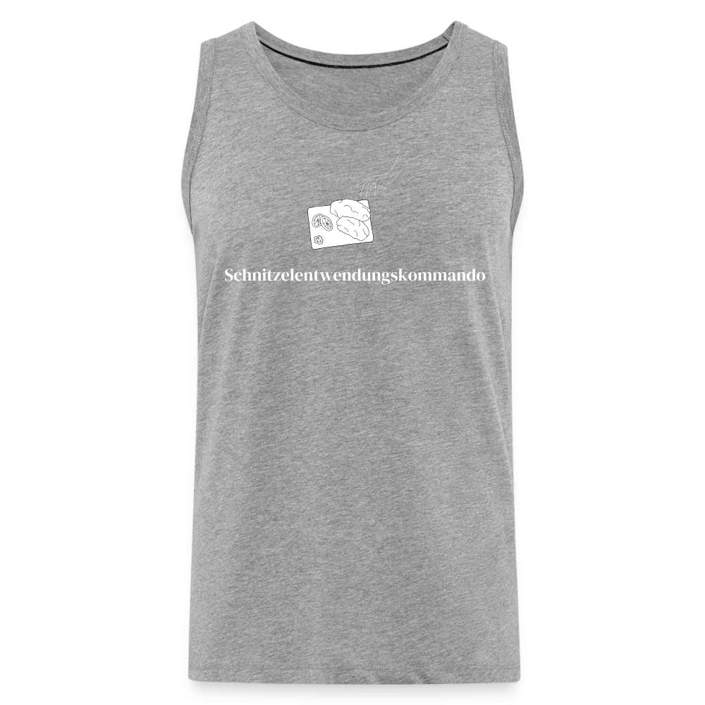 Schnitzelentwendungskommando "Männer" Tank Top - Grau meliert