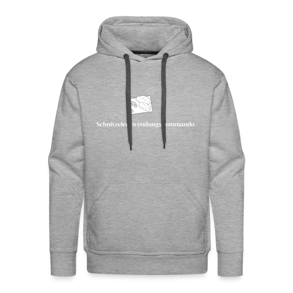 Schnitzelentwendungskommando "Männer" Hoodie - Grau meliert