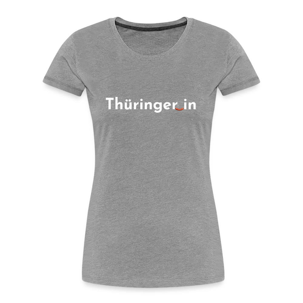 Thüringer_in "Frauen" T-Shirt - Grau meliert