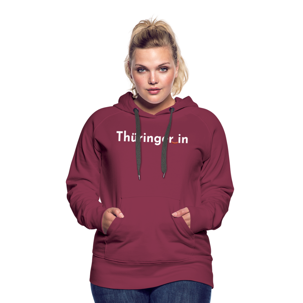 Thüringer_in "Frauen" Hoodie - Bordeaux