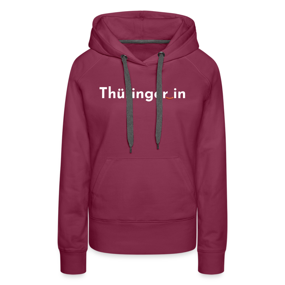 Thüringer_in "Frauen" Hoodie - Bordeaux