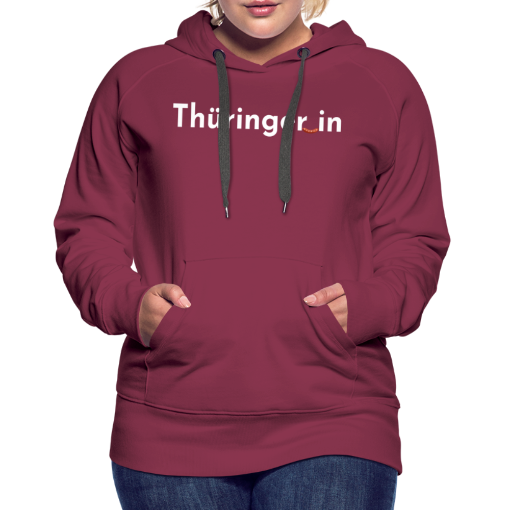 Thüringer_in "Frauen" Hoodie - Bordeaux