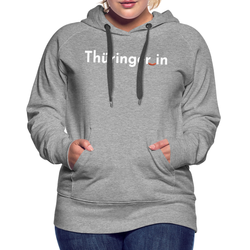 Thüringer_in "Frauen" Hoodie - Grau meliert