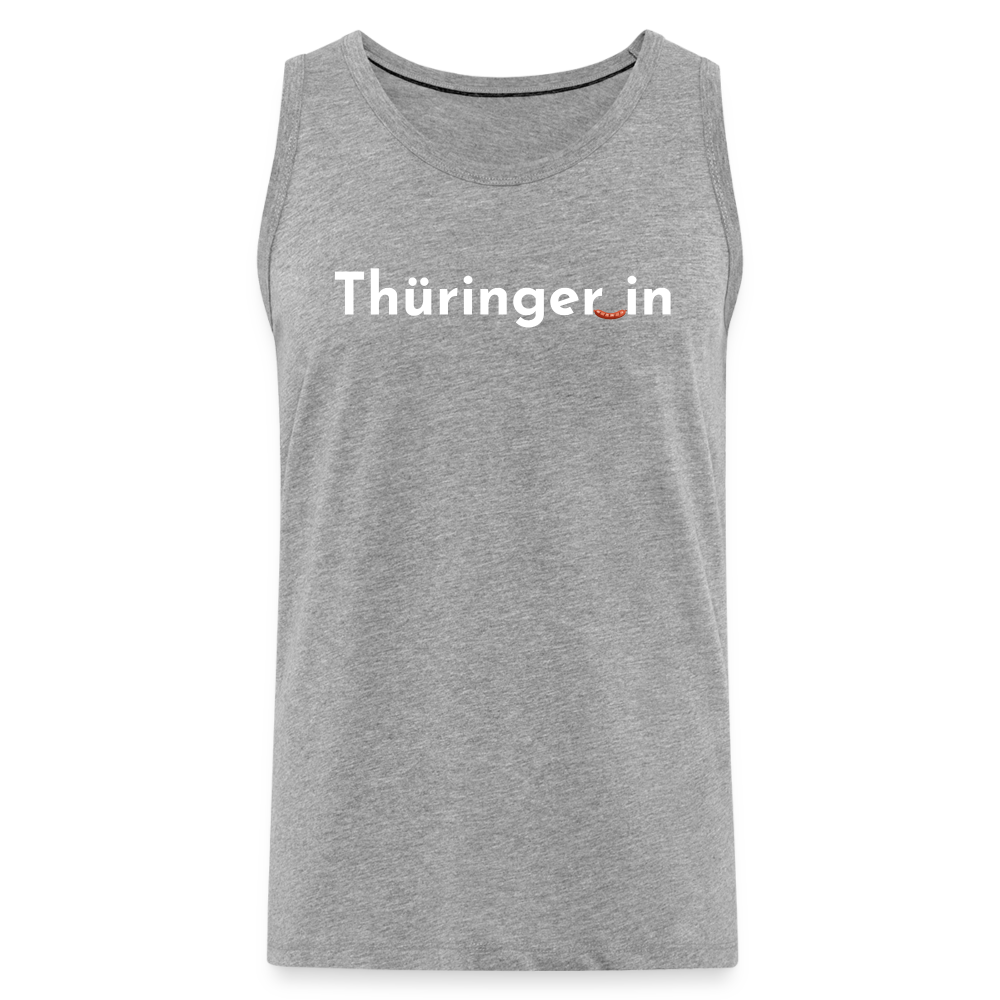 Thüringer_in "Männer" Tank Top - Grau meliert