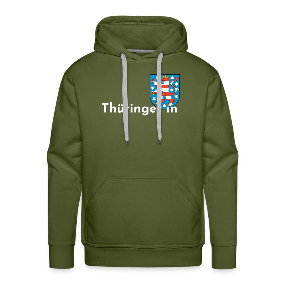 Thüringer*in "Männer" Hoodie - Olivgrün