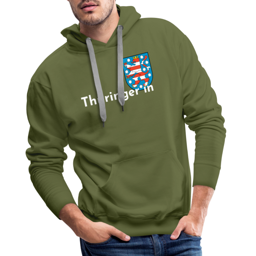 Thüringer*in "Männer" Hoodie - Olivgrün