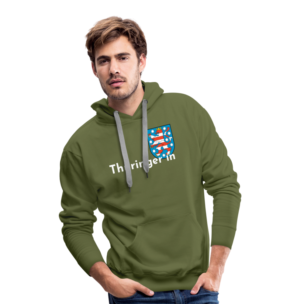 Thüringer*in "Männer" Hoodie - Olivgrün