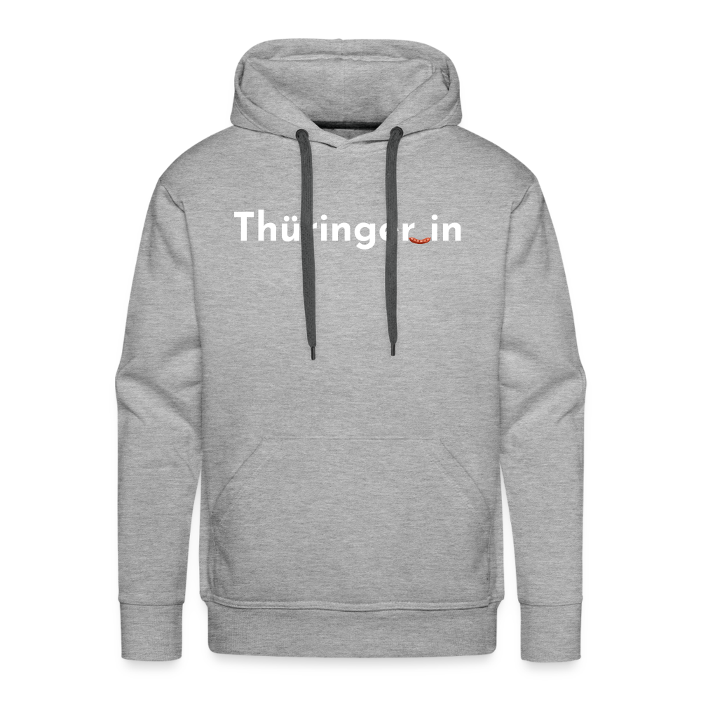 Thüringer_in "Männer" Hoodie - Grau meliert