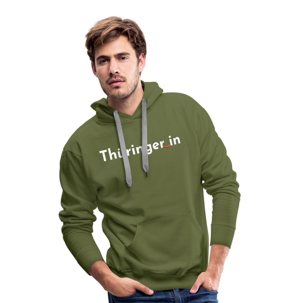 Thüringer_in "Männer" Hoodie - Olivgrün