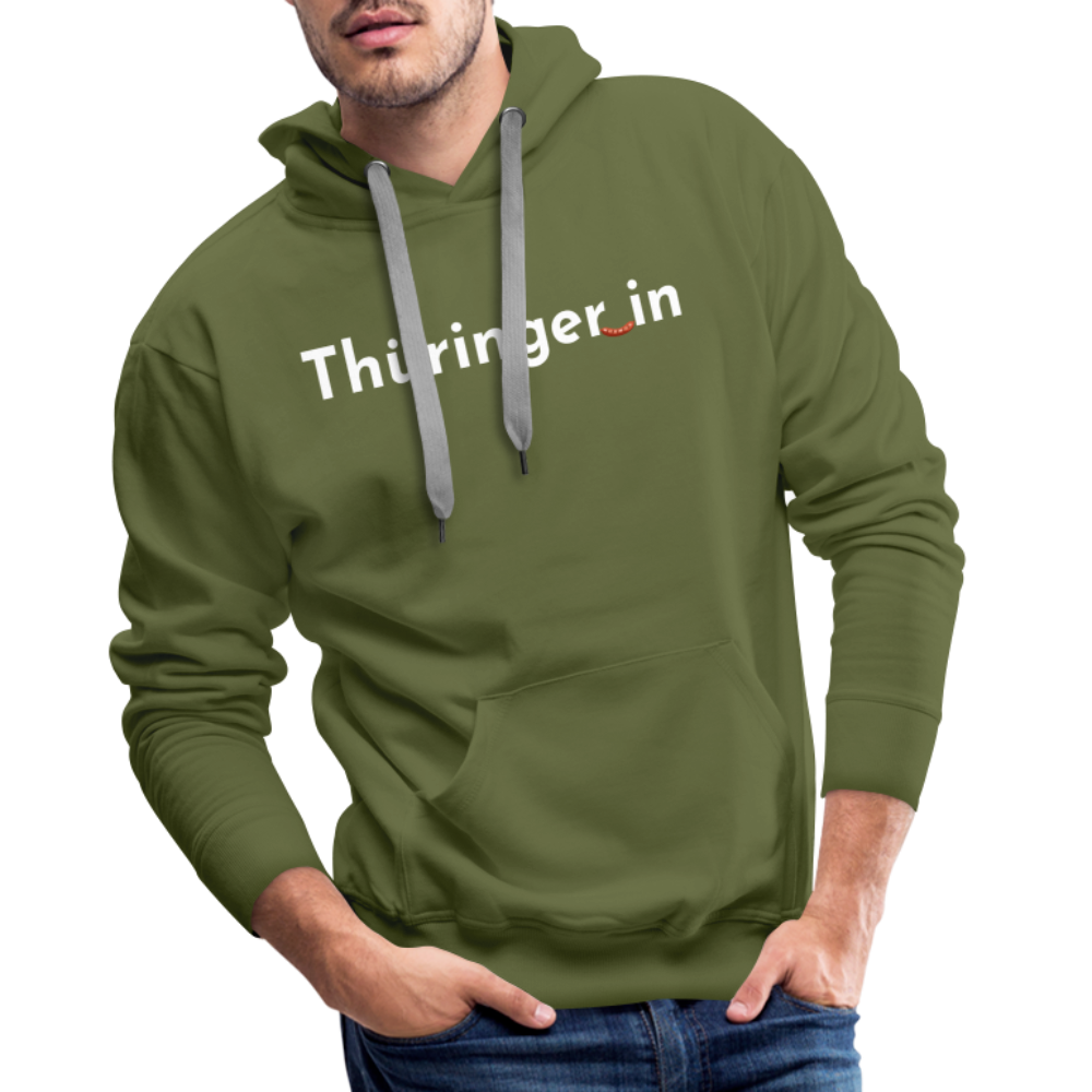 Thüringer_in "Männer" Hoodie - Olivgrün