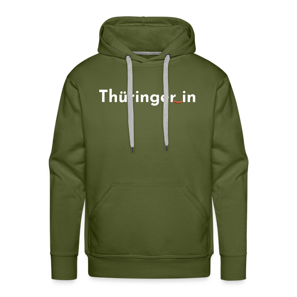 Thüringer_in "Männer" Hoodie - Olivgrün