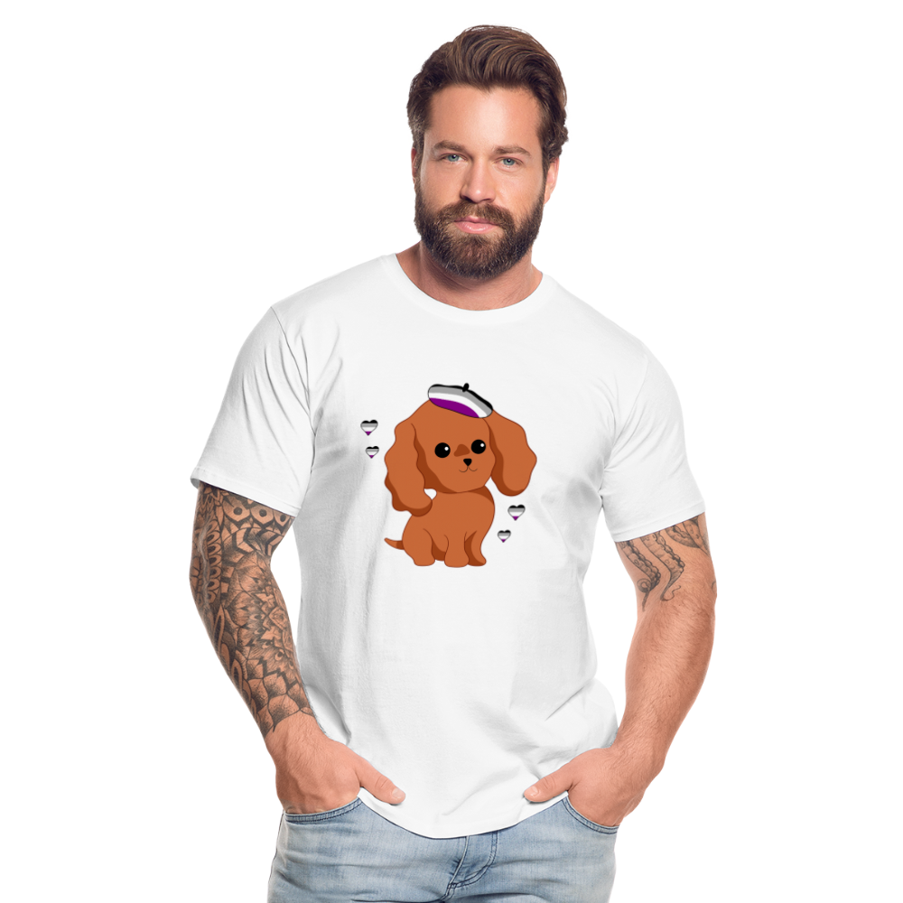 Cute Asexual Dog "Männer" T-Shirt - Weiß