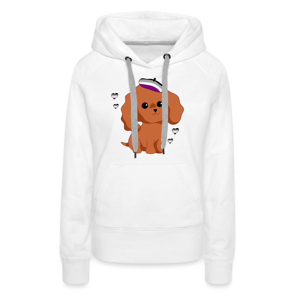 Cute Asexual Dog "Frauen" Hoodie - Weiß